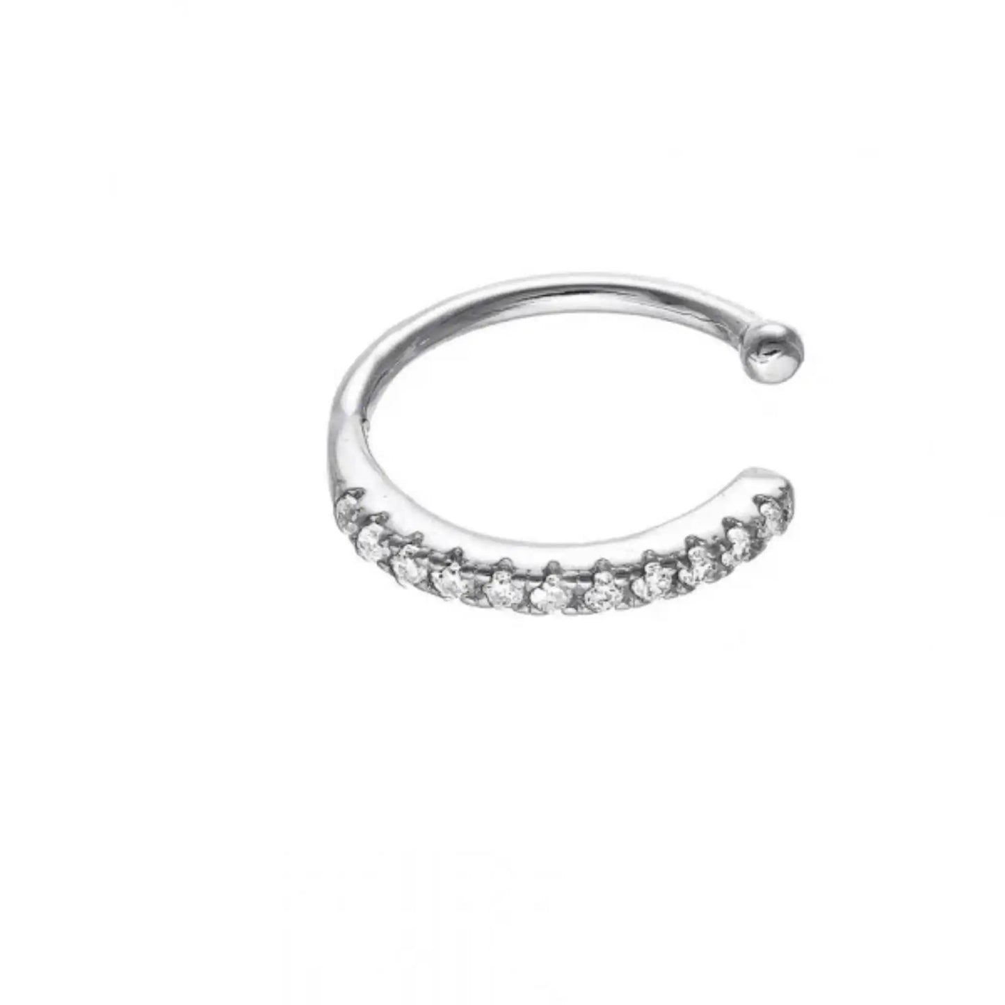 Ear cuff με πέτρες μονό