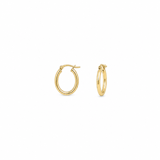 Σκουλαρίκια κρίκοι oval small
