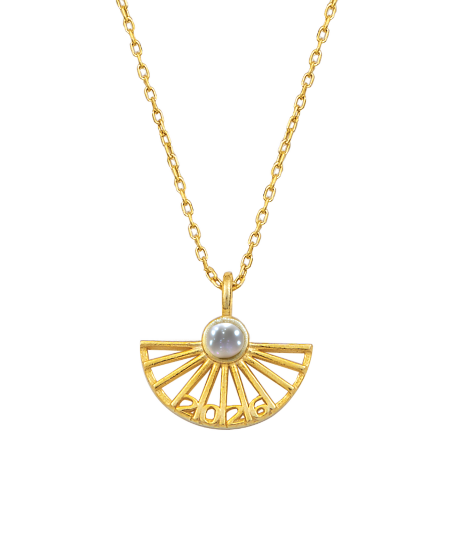 Γούρι Βεντάλια με πέρλα